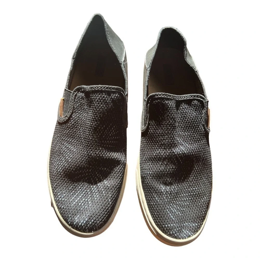 OLUKAI pehuea palm print black mesh slip in shoe womens 9‎